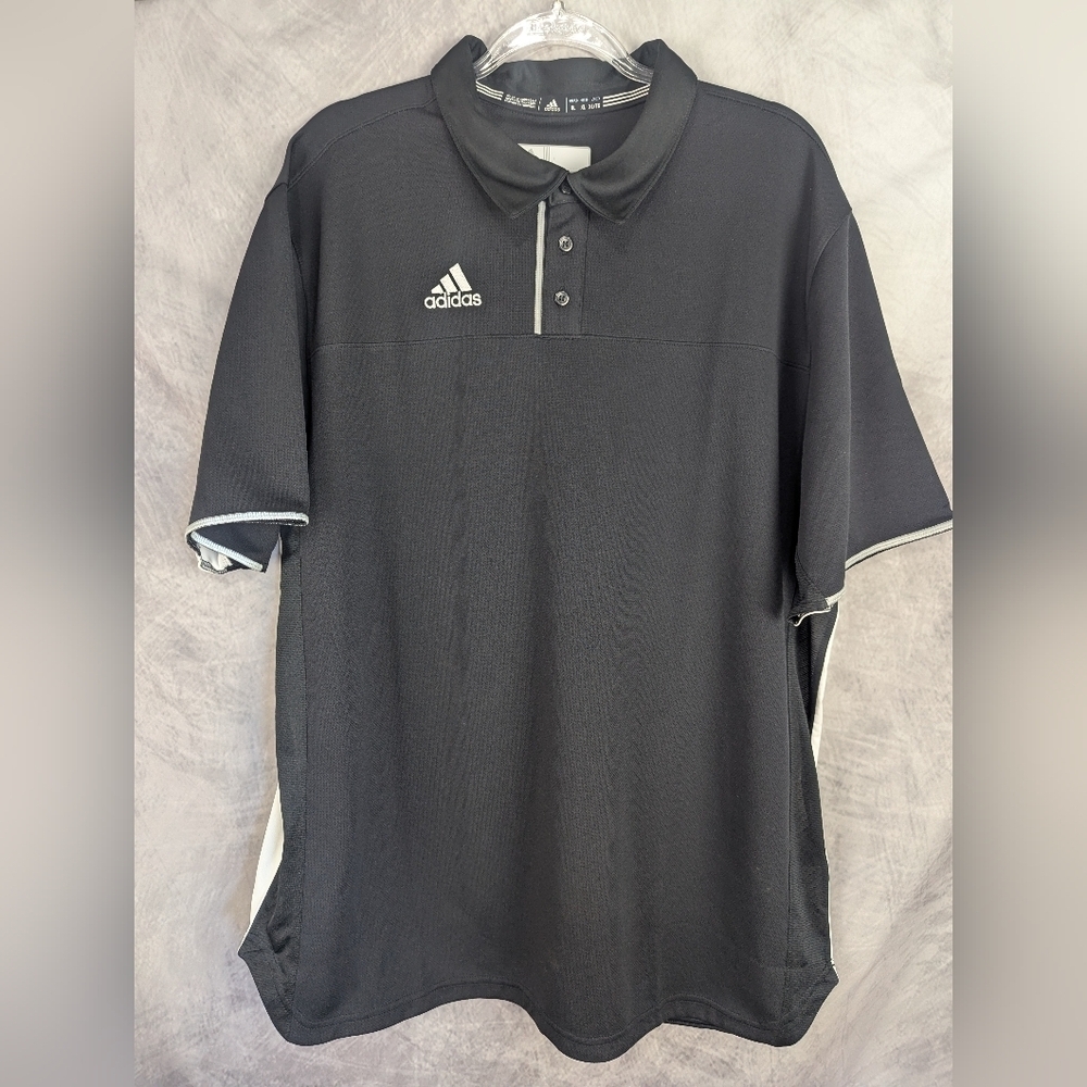 Adidas Climacool XL Polo Black With White Trip NWT